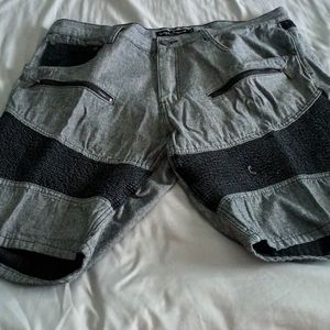 Cool Gray Jean Shorts